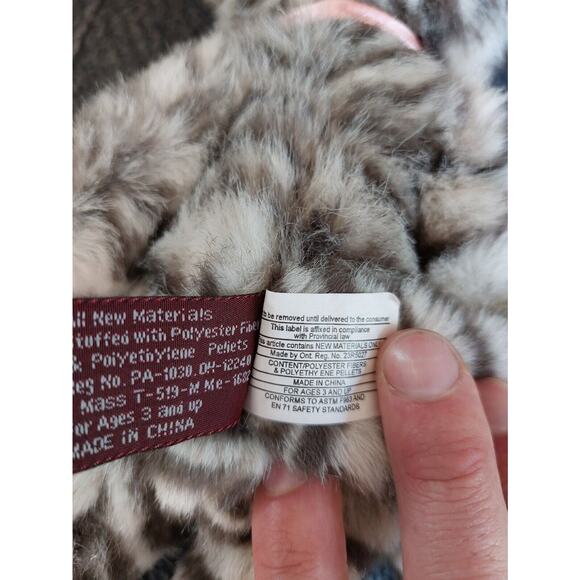 T.C. Dawson Brown Striped Cat Plush Stuffed Animal Toy with Bow 12" Cute Gift - Picture 8 of 11